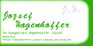 jozsef wagenhoffer business card