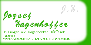 jozsef wagenhoffer business card